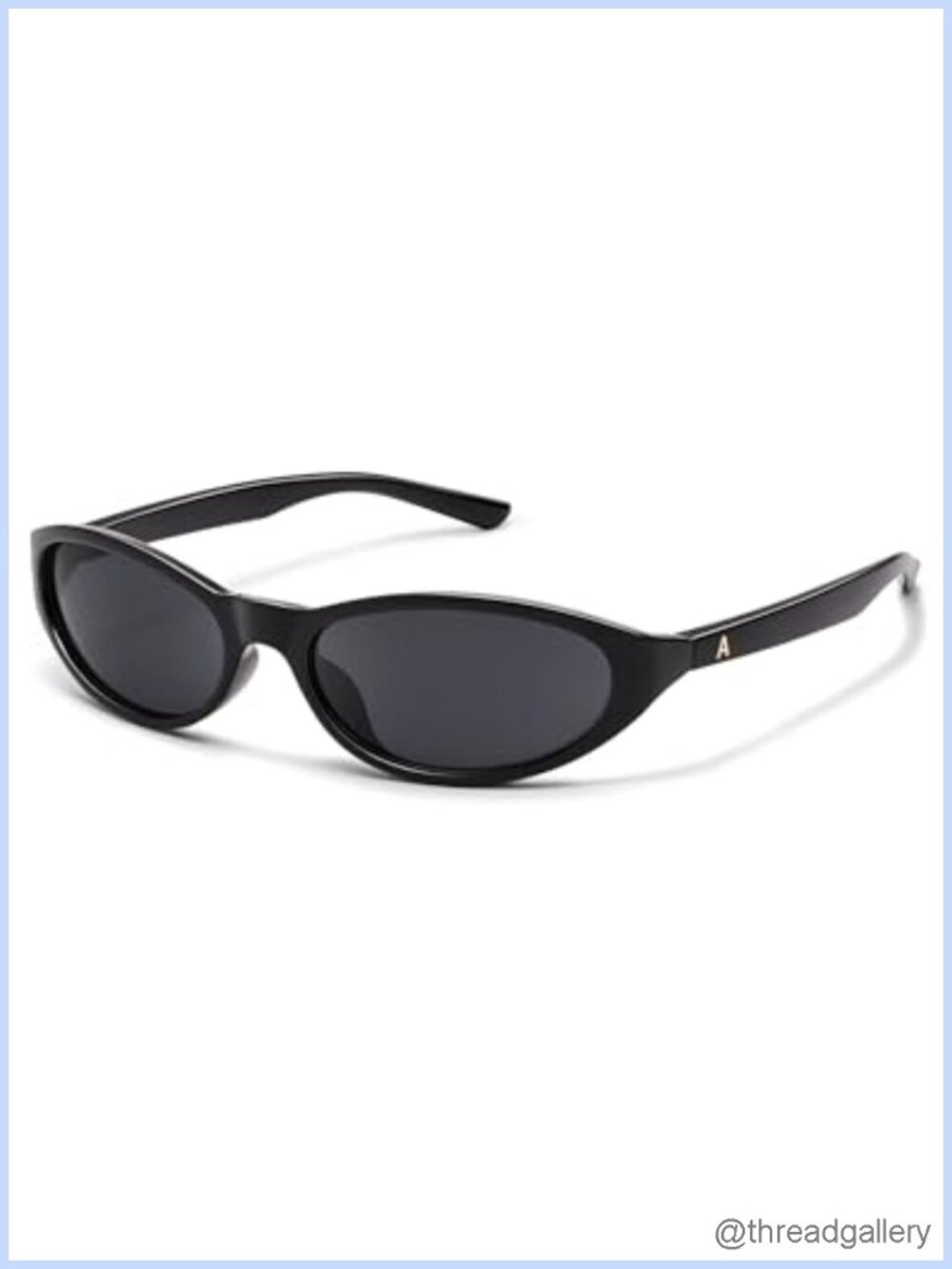 Wrap Around Oval Sunglasses Retro Y2K UV400 Lightweight for Women